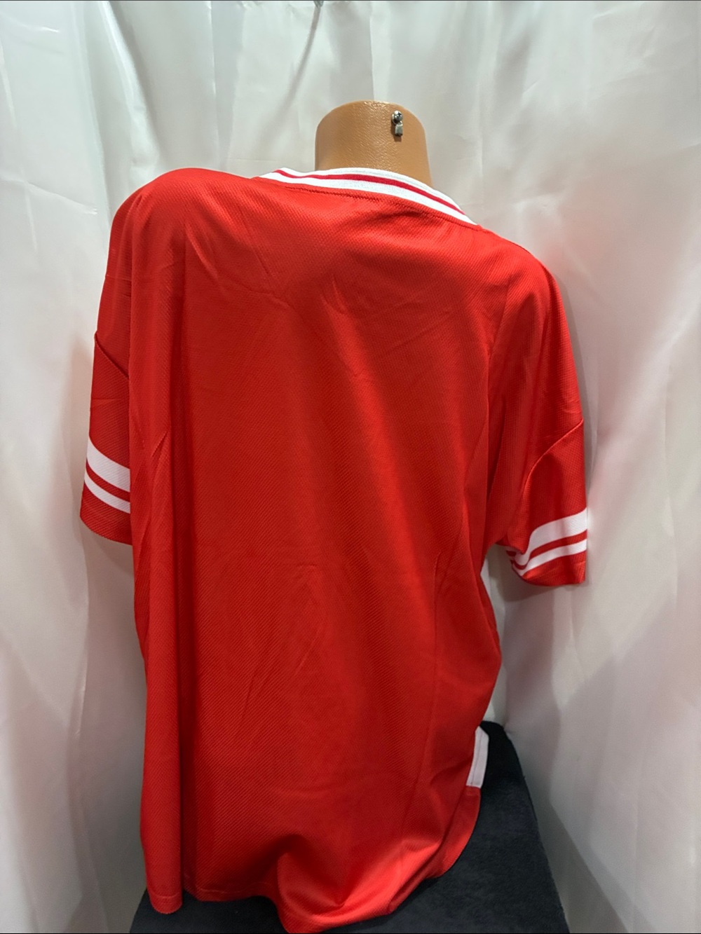 Red Varsity Football Jersey Shirt with White Number 76 NWT - Picture 5 of 5